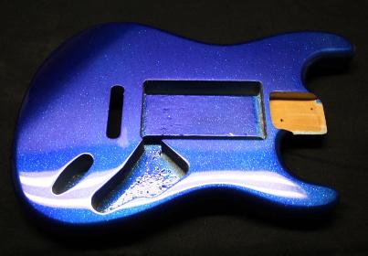 Cobalt Blue Metal Flake Guitar