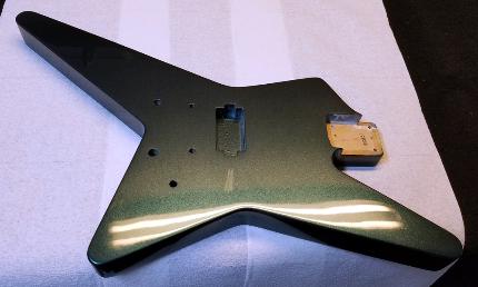 Dark Teal Metallic Guitar Finish