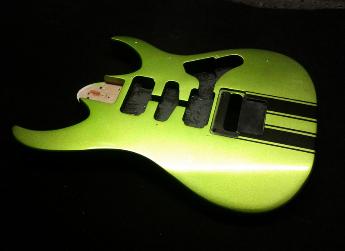 Kand Lime with Black Racing Stripes