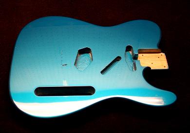 Lite Teal Pearl Guitar Finish
