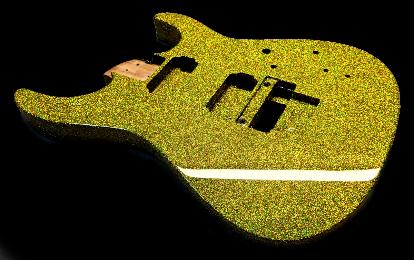 Mindsplatter Metal Flake Guitar