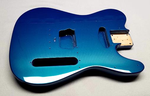 Real Teal Pearl Guitar Finishing