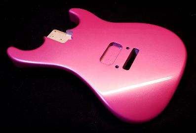 Sassy Pink Metallic Guitar Paint 