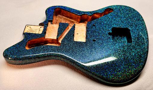 Shark Bite Holoflake Guitar Paint