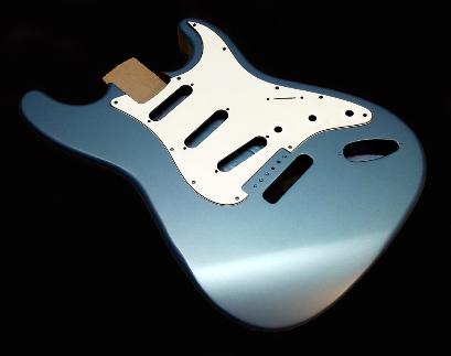 Azure Blue Metallic Guitar Finish