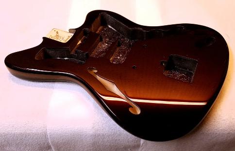 Black Cherry Pearl Warmoth Guitar