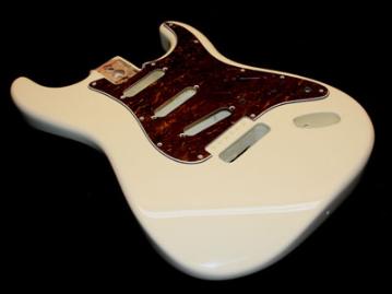 Bone White Guitar