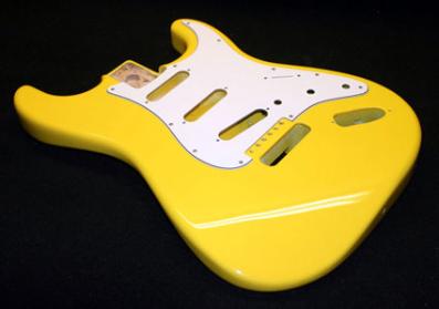 Bright Yellow Fender Stratocaster