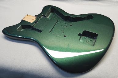 Euro Green Metallic Guitar Finish