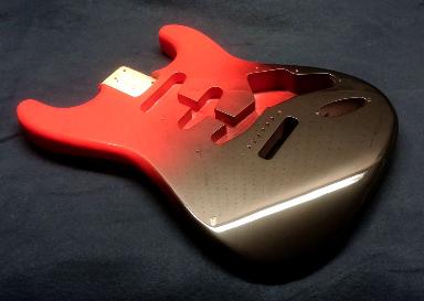 Hot Rod Red Black Pearl Fade Guitar