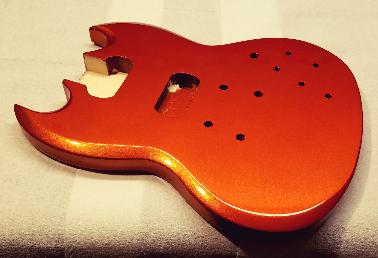 Kandy Orange Glow Guitar Finish