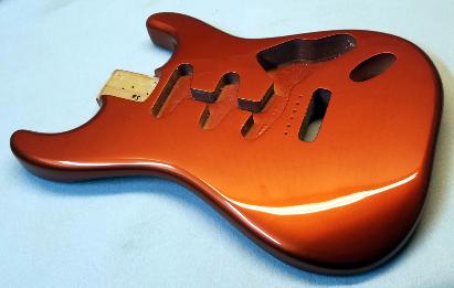 Ketch Me Kopper Pearl Guitar Paint Job