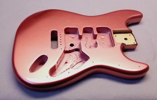 Rose Gold Metallic Guitar Paint Job Cyber Monday Sale