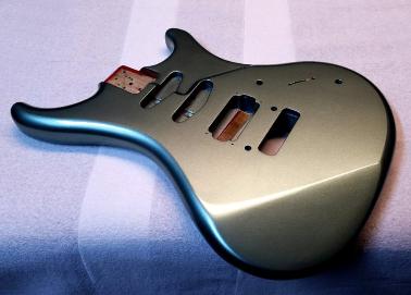 Sage Green Metallic Guitar