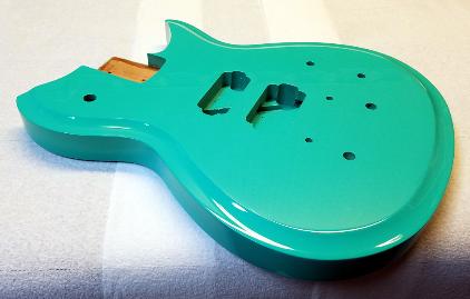 Sea Foam Green Fano Style Guitar