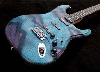 GuitarPaintGuys Serpent Custom Guitar