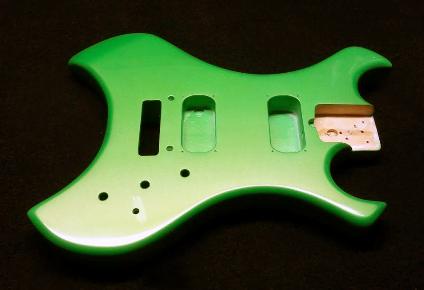 Synergy Green Metallic Guitar Finishing Cyber Monday Sale